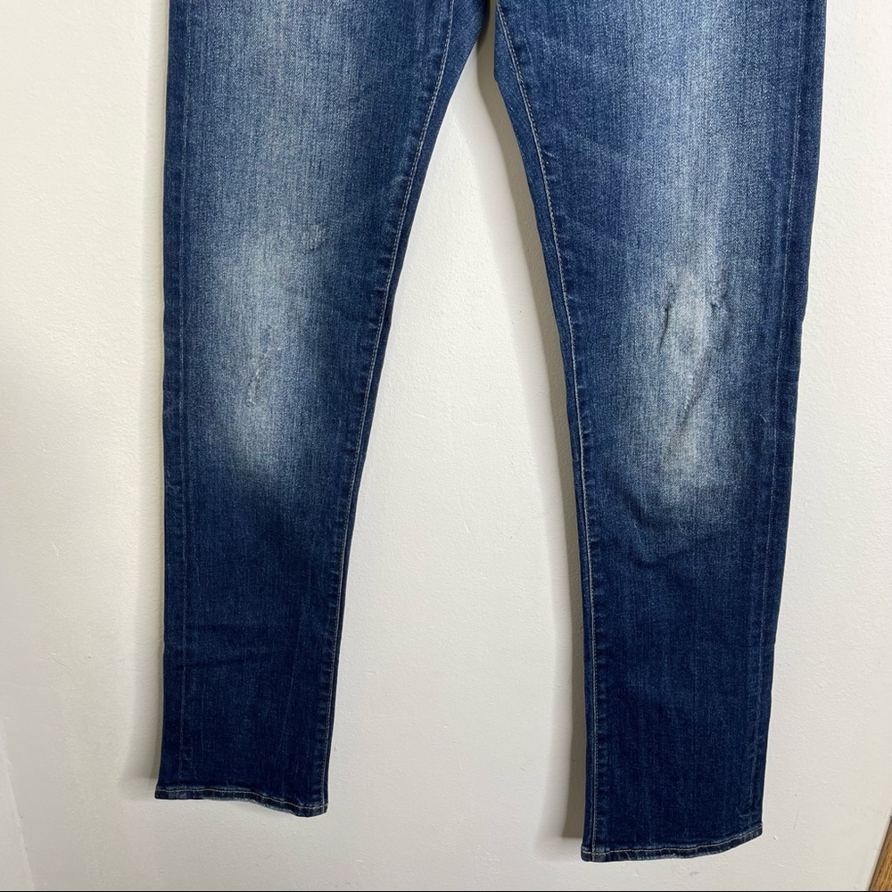 Anthropologie Pilcro Mid-Rise Slim Boyfriend Jeans Sz 26 comfort - Picture 7 of 16